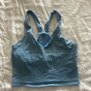 ALO Yoga Blue Sports Bra with Y-Back Design